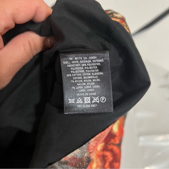 Anthropologie Leifsdottir Adelita Floral Shimmer Mini Dress, Size 4 - Picture 10 of 11